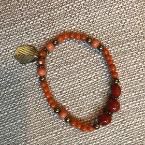 Beaded Feather Bracelet